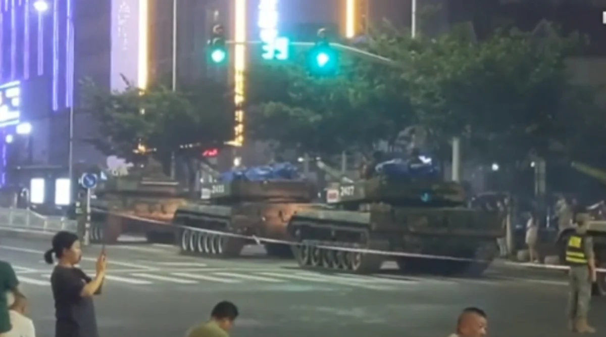 Video of Chinese Tanks Causes an Online Stir