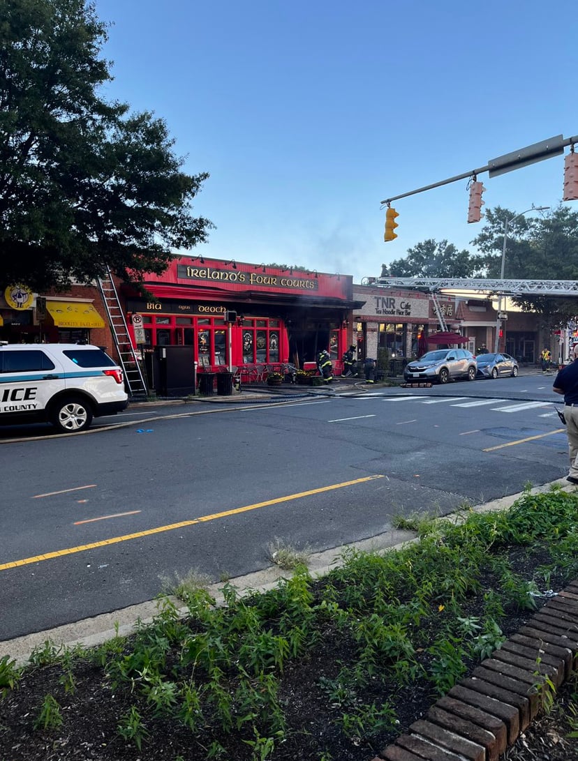 Multiple Injured, Fire at Ireland’s Four Courts Restaurant, Arlington, VA