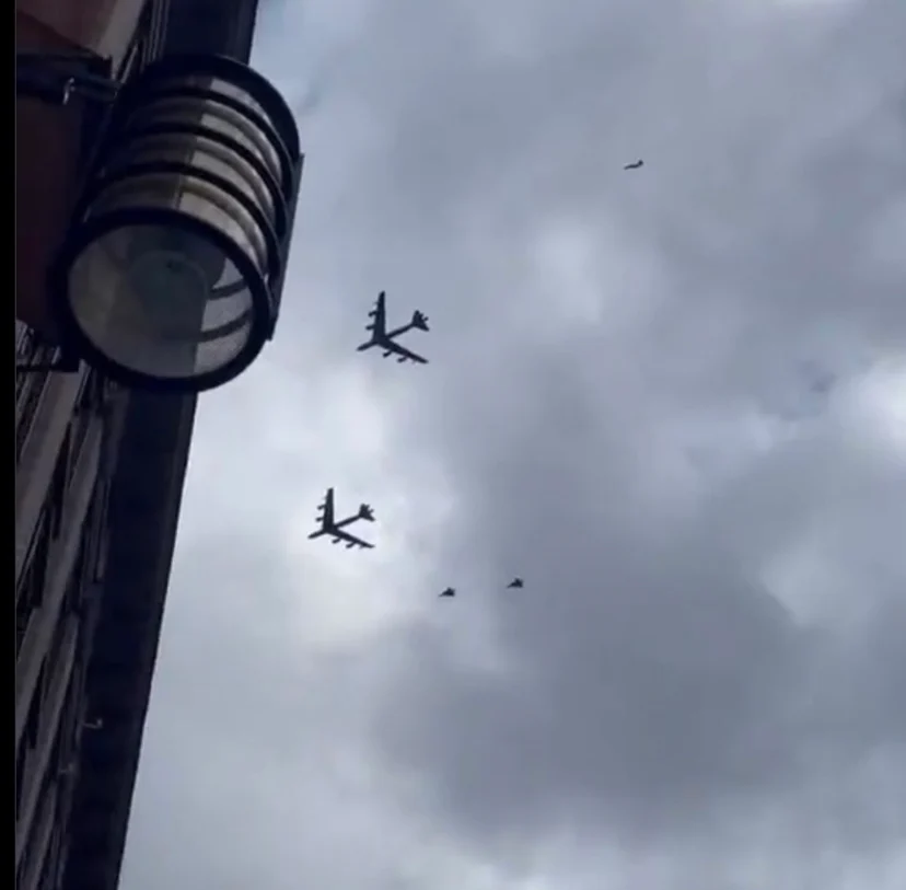 U.S. B-52 Bombers Overfly Sweden, En Route to Baltics