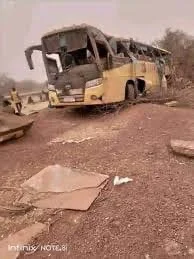 Passenger Bus Carrying Civilians Destroyed by IED, Burkina Faso