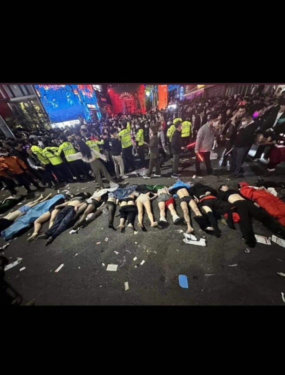 Stampede Causes Mass Casualty Event, Seoul, South Korea