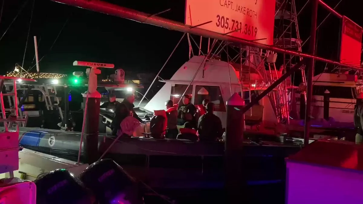 U.S. Coast Guard Rescue At Least 100 Migrants, Islamorada, FL