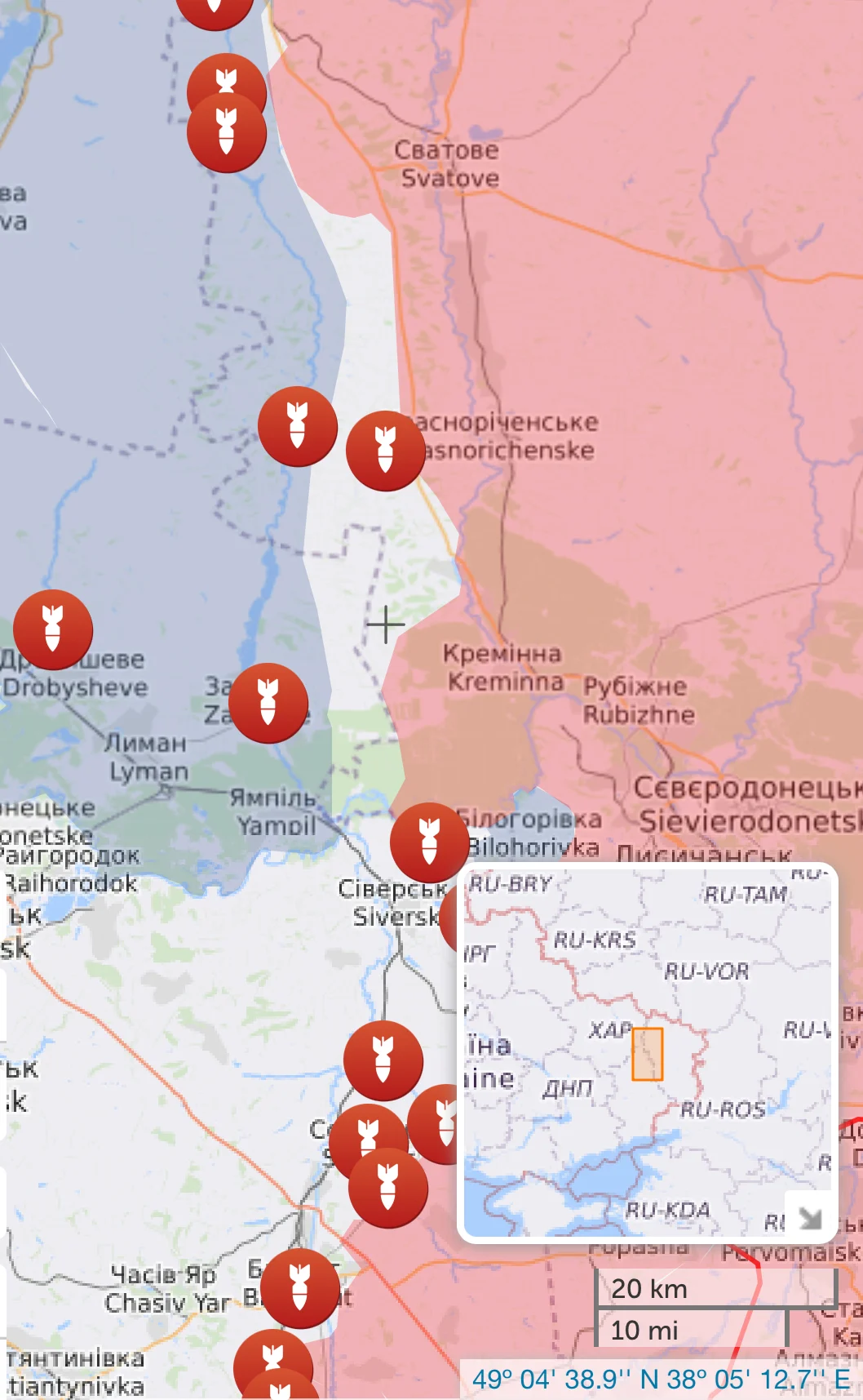 Ukrainian Forces Reportedly Breakthrough Near Kreminna, Luhansk