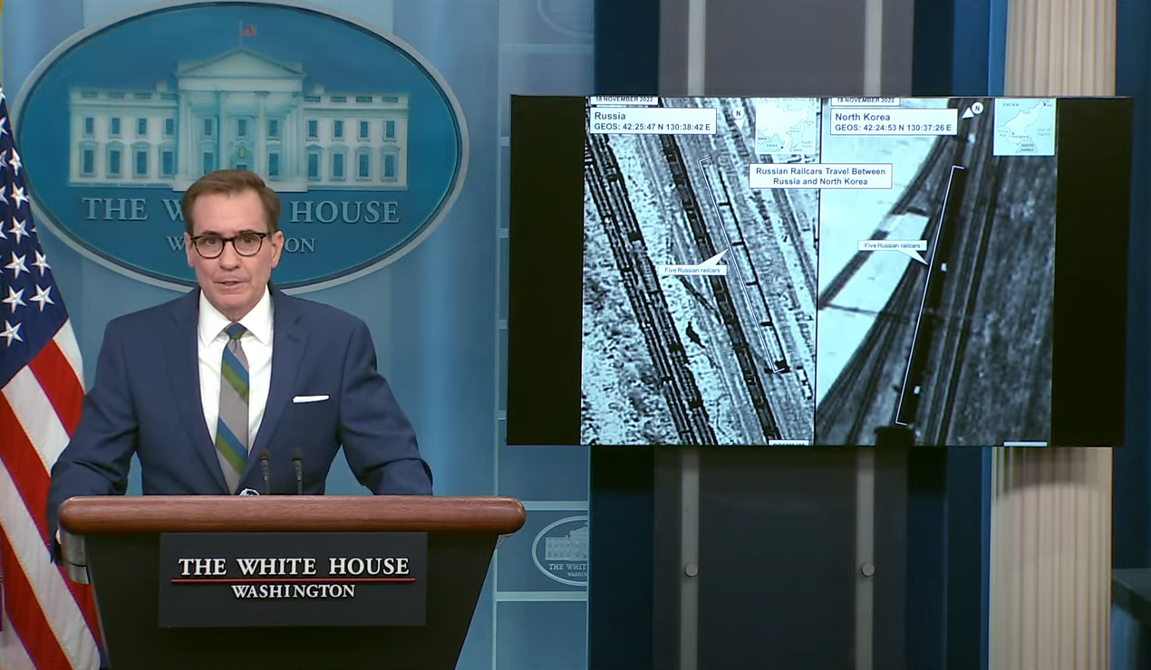 Intel Shows North Korea Shipping Weapons To Russian Forces In Ukraine: White House