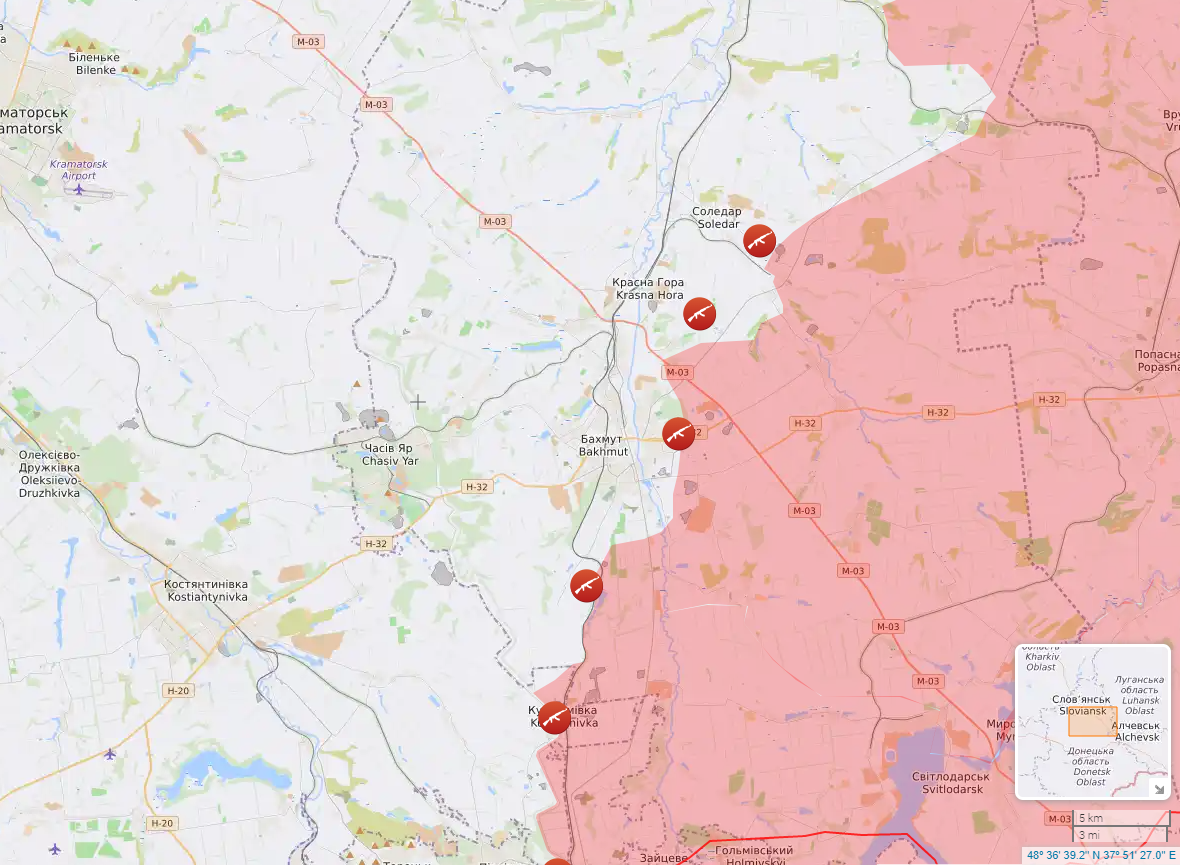 Ukrainian Situation in Bakhmut and Soledar is Critical