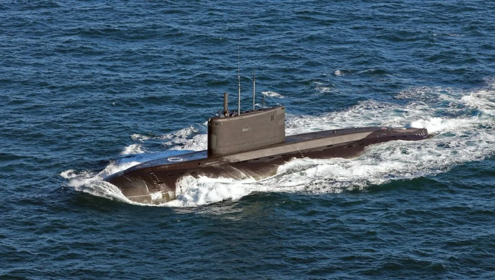Russian Submarine Makes a Heavily Guarded Surface Transit