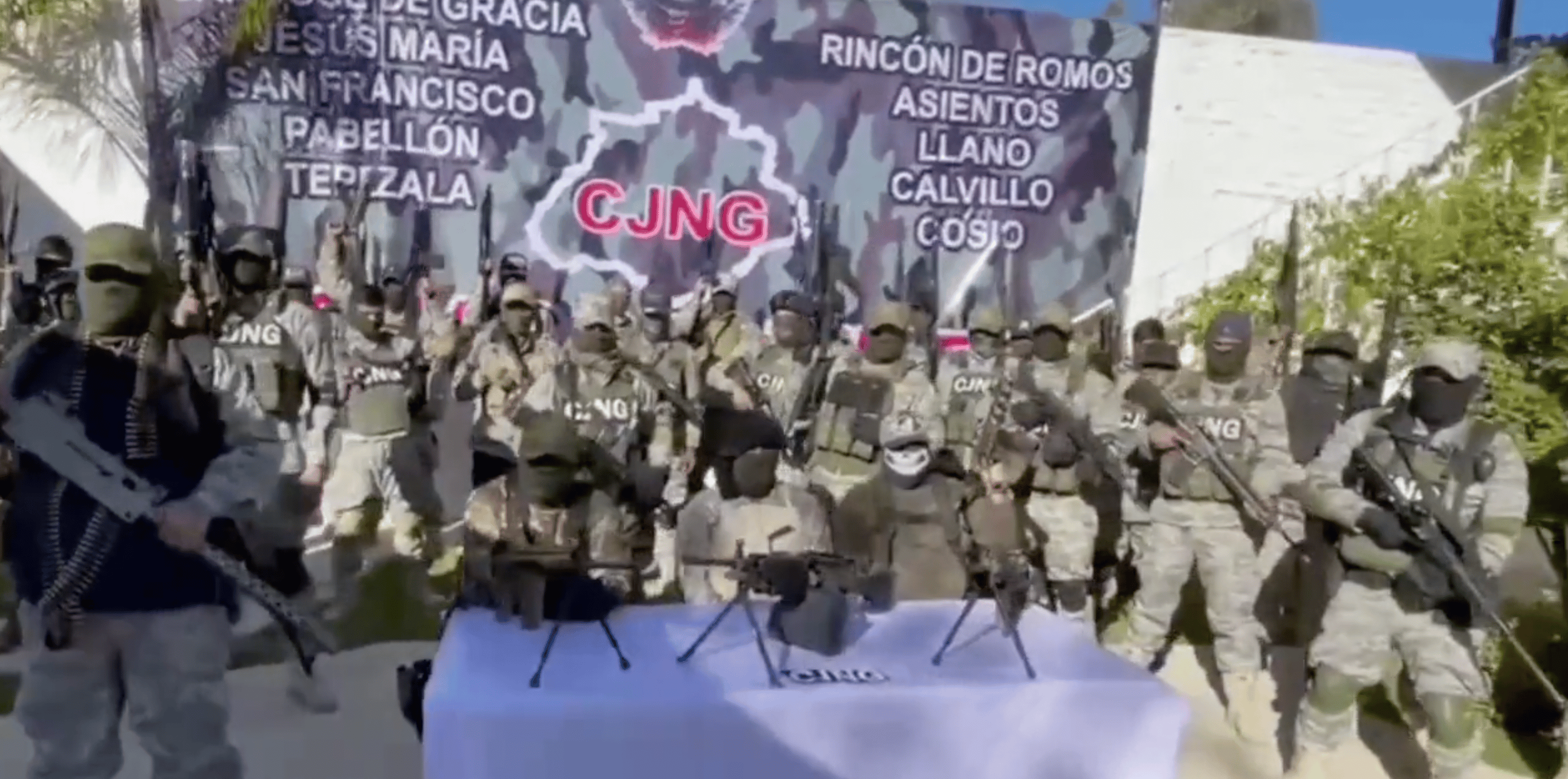 CJNG Announces Presence in Aguascalientes, Mexico