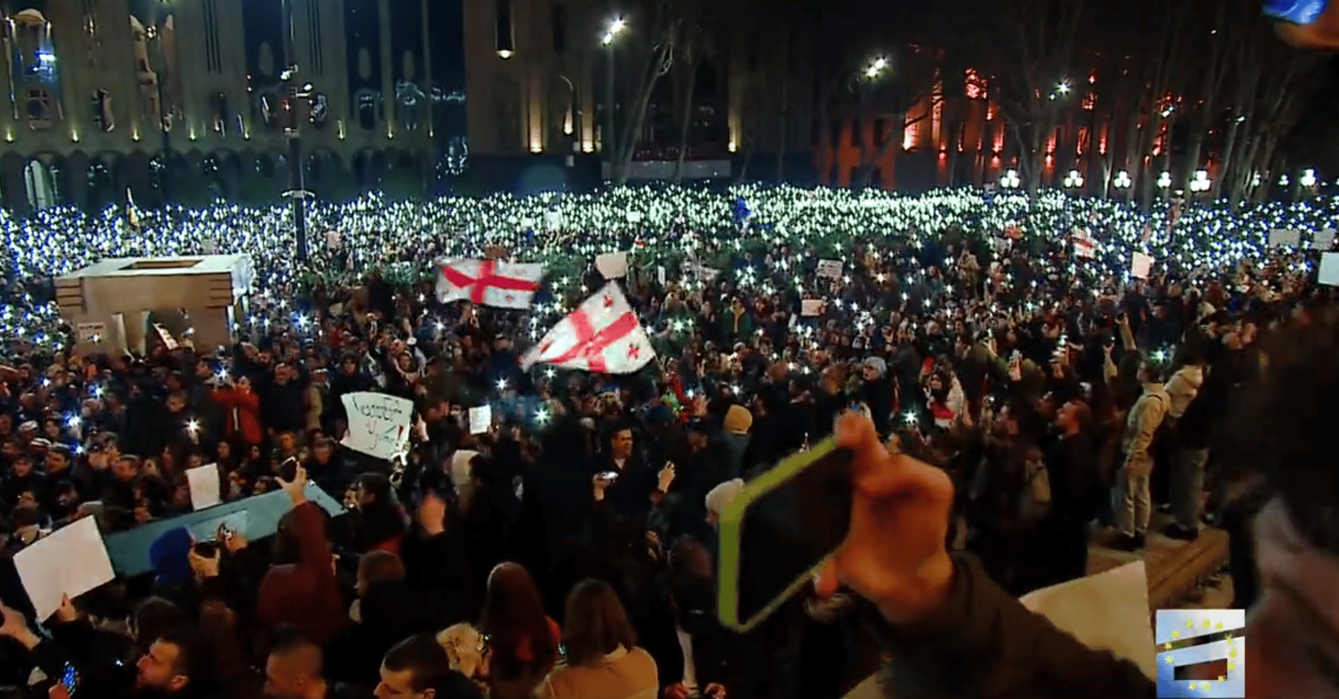 Protests in the Georgian Capital Tbilisi Continue