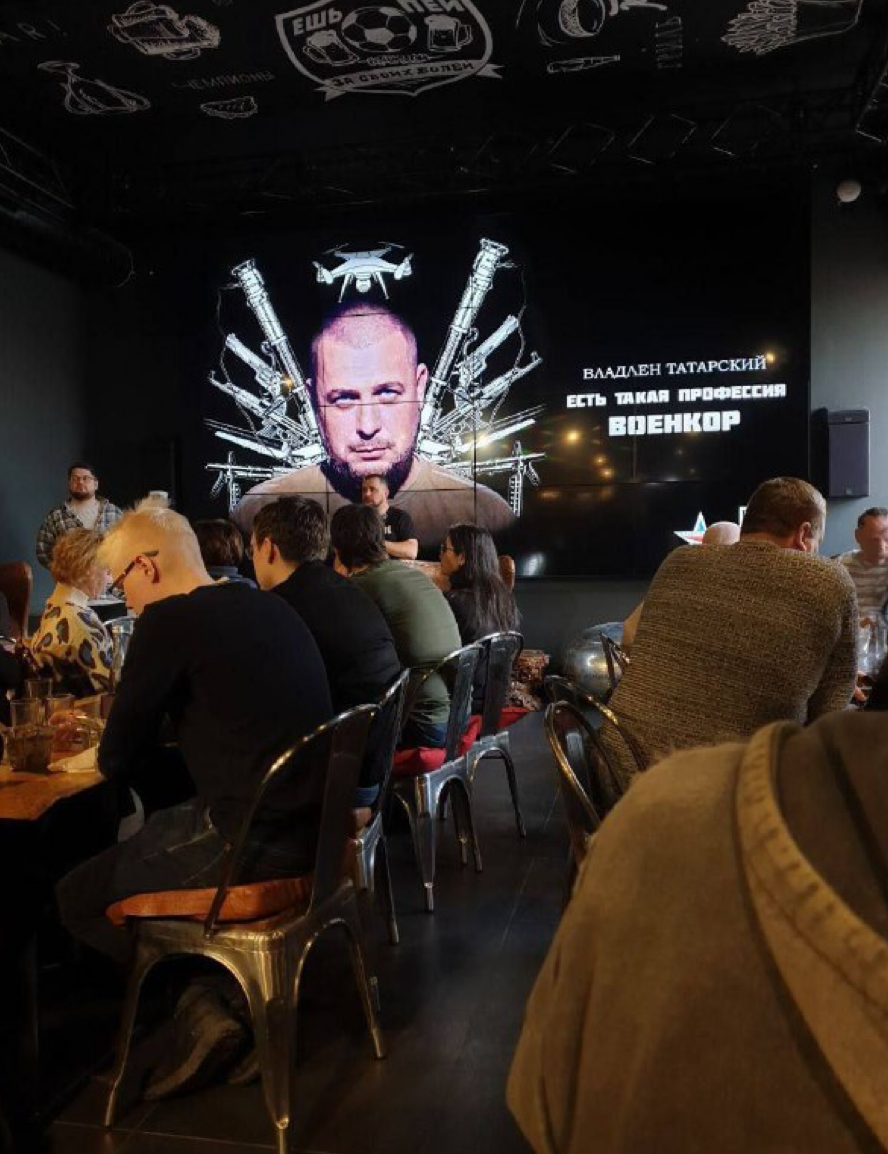 (GRAPHIC) Pro-Russian Mil-blogger Killed in Blast Targeting Cafe Event