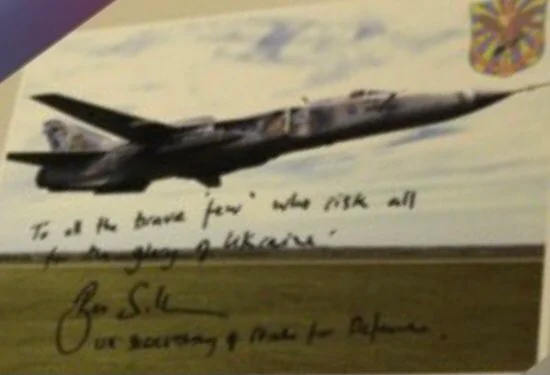 Ukraine Defense Minister Shows Su-24 Armed with UK-Supplied Storm Shadow Missiles
