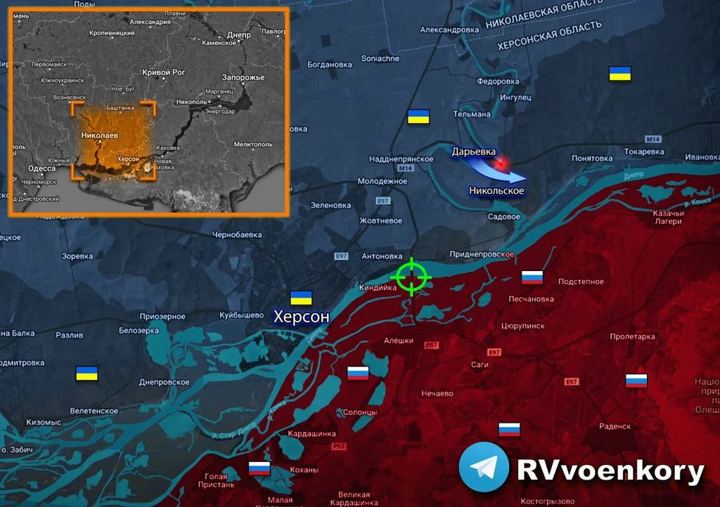 Clashes at Antonovsky Bridge as Ukrainian Landing Party Crosses Dnipro