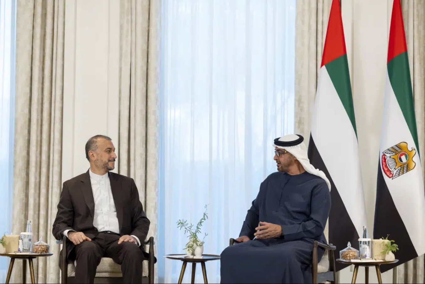 UAE President Meets Iranian Foreign Minister