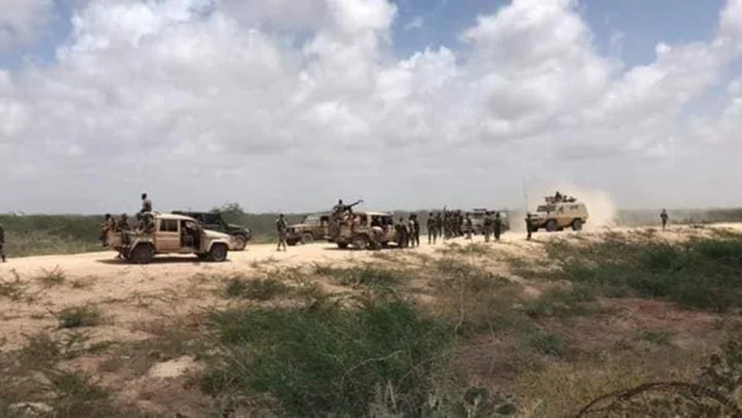 U.S. Convoy Struck by Al-Shabaab IED, Kismayo, Somalia