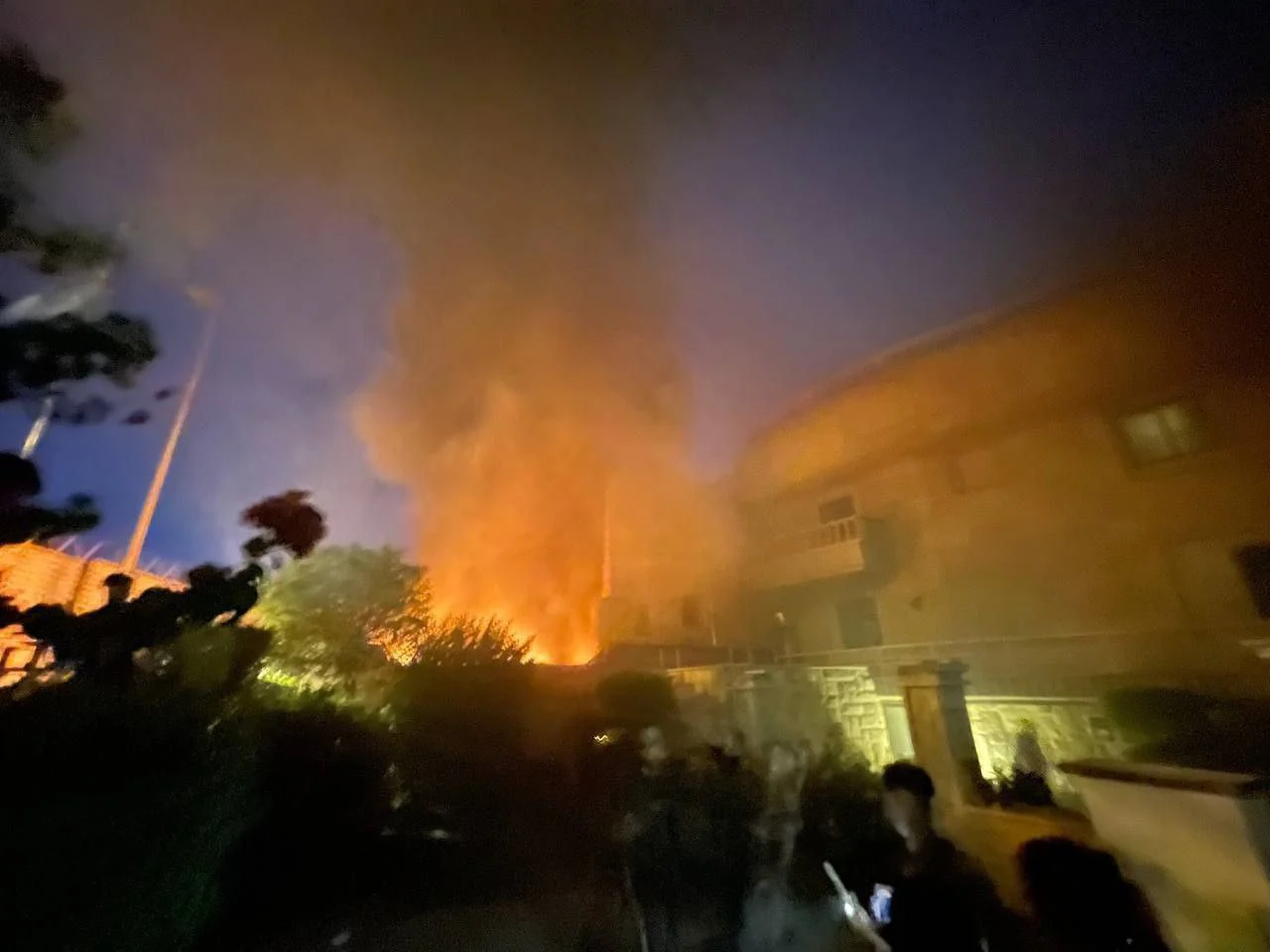 Iraq Protestors Storm Swedish Embassy in Baghdad, Set it on Fire in Response to Recent Quran Burnings