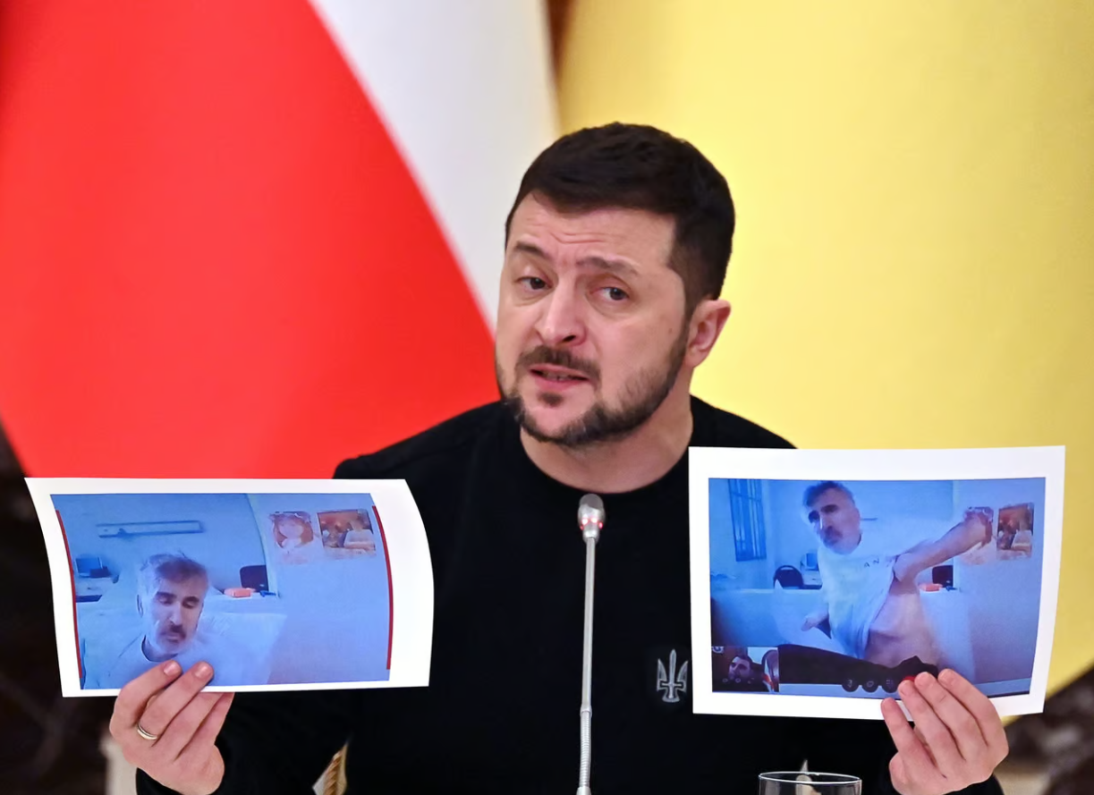 Zelensky Calls For Tbilisi To Hand Over Ex-Georgian President