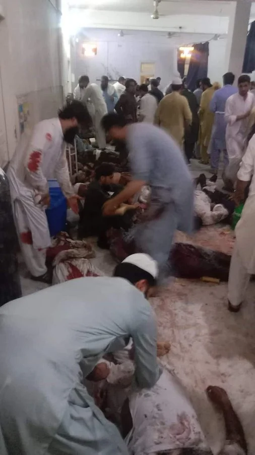 GRAPHIC: At Least 40 Killed, Suicide Bombing, Bajaur, Khyber Pakhtunkhwa, Pakistan