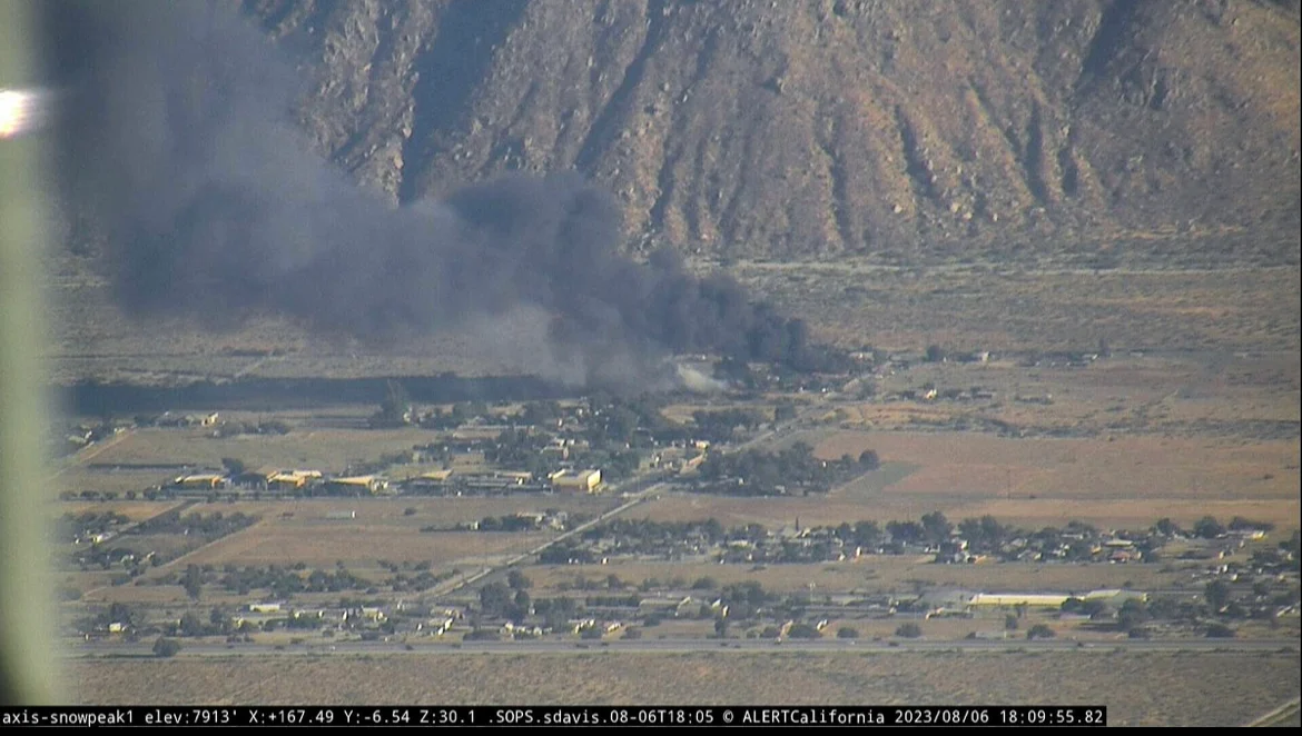 Two Firefighting Helicopters Reportedly Crash During Response to Broadway Fire, Cabazon, CA
