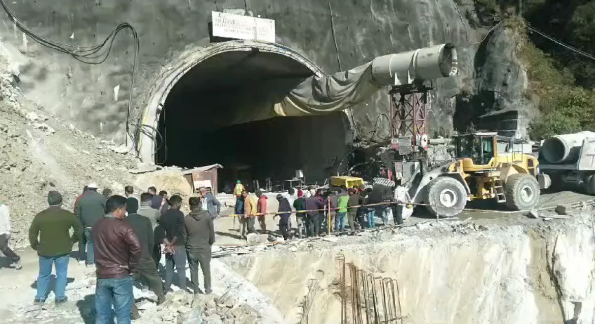 Dozens Trapped in Tunnel Collapse, Uttarkashi, India