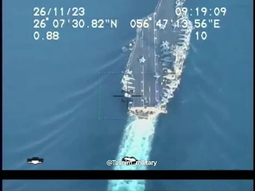 Iran Releases Drone Footage of Eisenhower Carrier Group in Persian Gulf