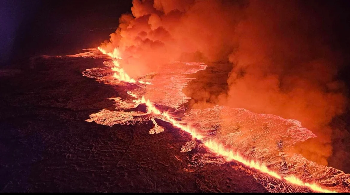Lava Flows North Away from Grindavik, President Urges Compliance