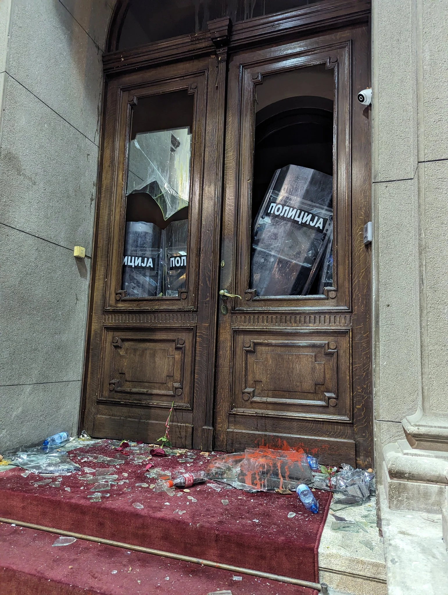 Dozens Arrested, Two Officers Injured in City Assembly Riot, Belgrade Serbia