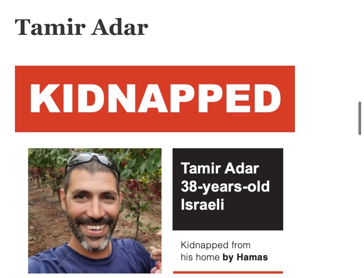 GRAPHIC: Israeli Hostage Killed In Terror Captivity Appears to be Tamir Adar
