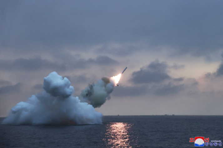 Kim Jong Un Supervises New Submarine Launched Cruise Missile Test