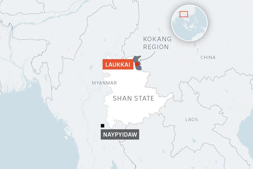 Major Myanmar Military Command Surrenders to Rebels, Laukkai, Shan State