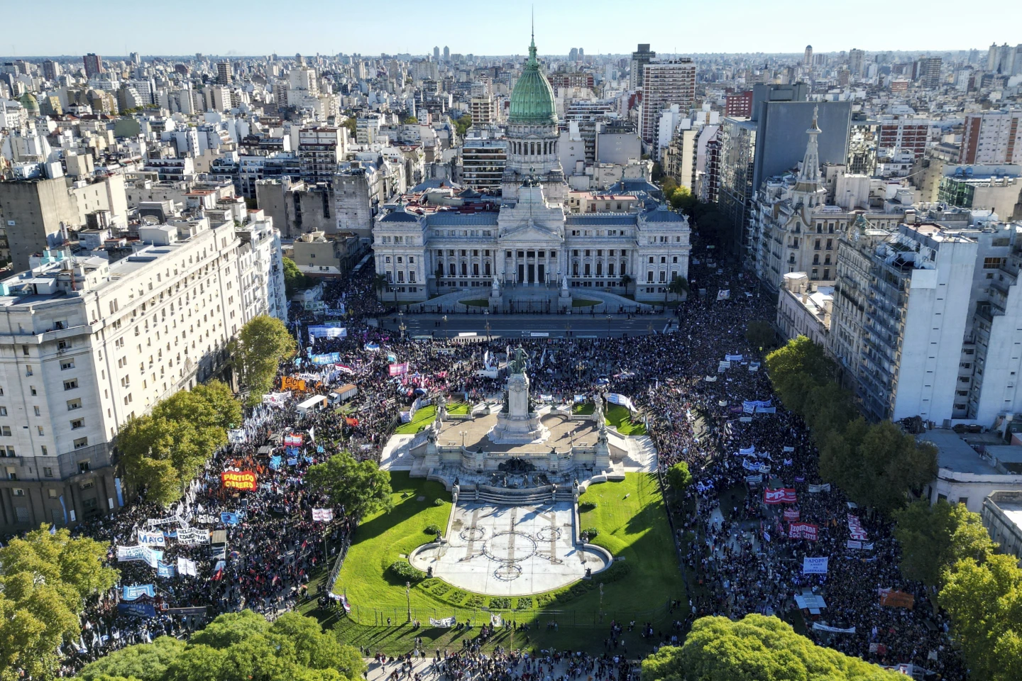 Thousands Take to Argentine Streets to Protest Against Milei