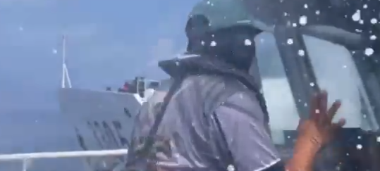 Philippines Coast Guard Ship Sustains Damage from Chinese Water Cannons and Ramming