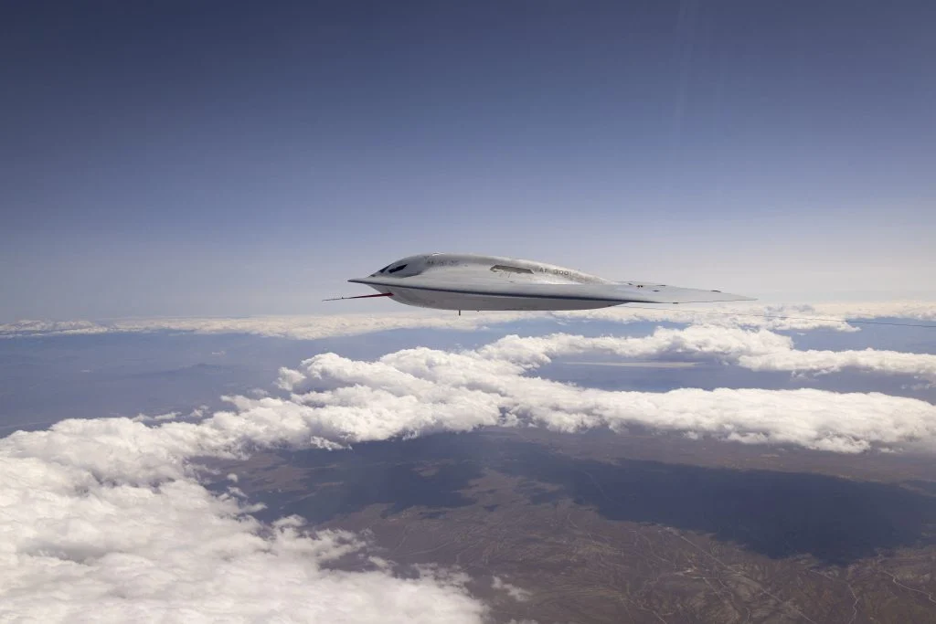 U.S. Air Force Releases High-Altitude Images of B-21 Raider in Flight Testing