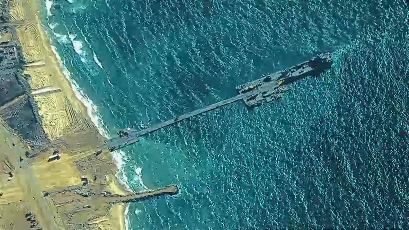 US Military Says Gaza Pier Project is Complete and Aid Will Soon Begin