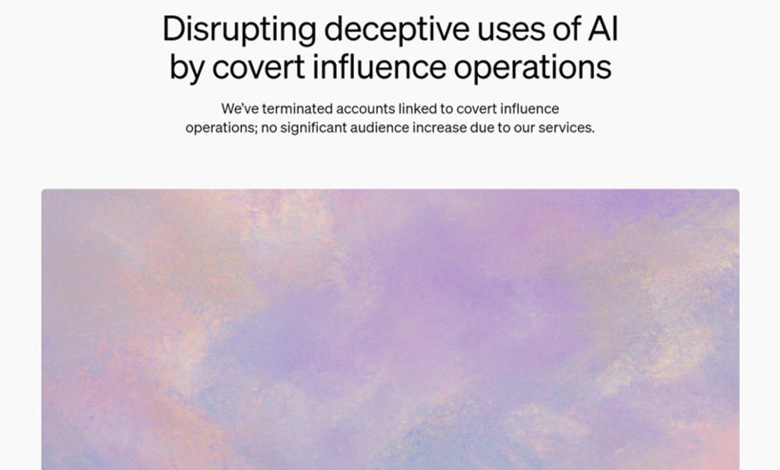 Threat Intelligence Report Shows ChatGPT Use in Influence Operations