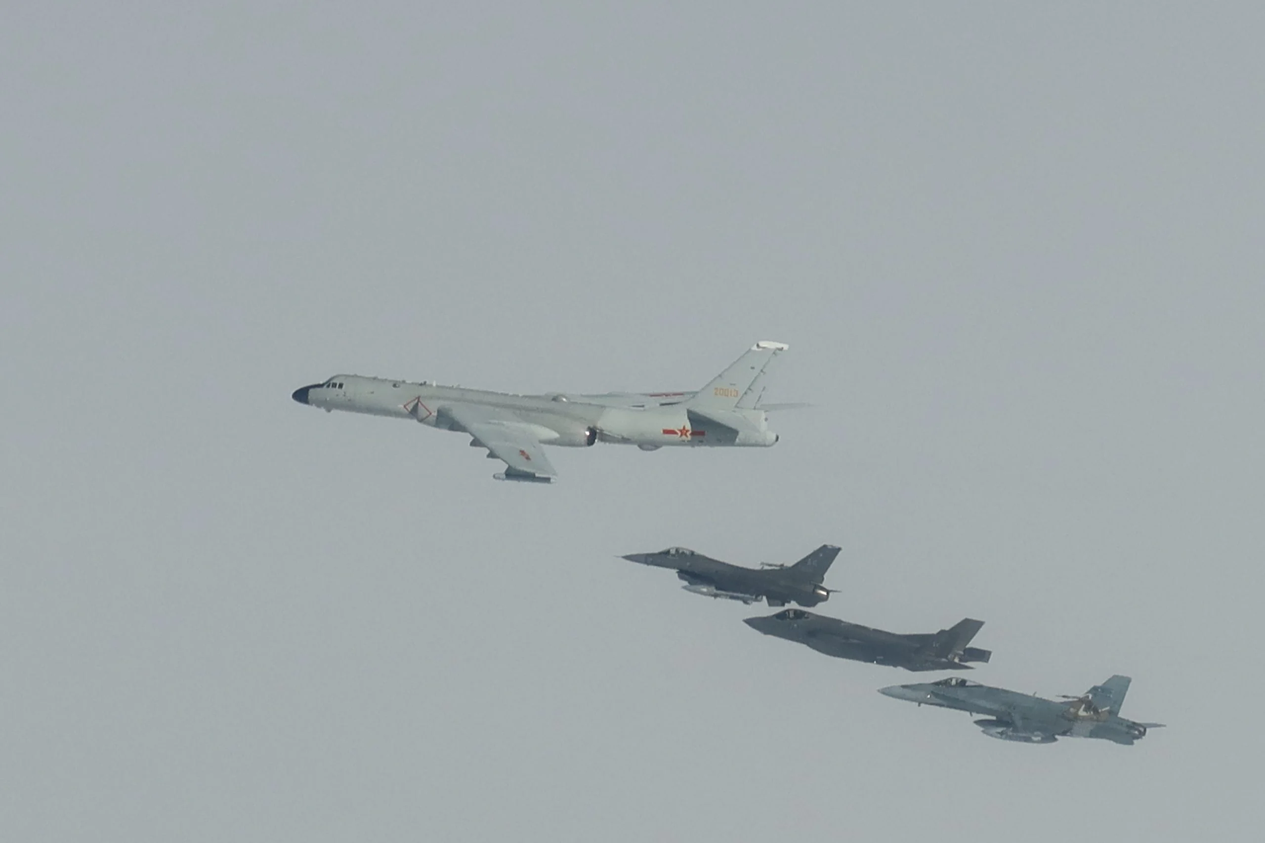 Russian and Chinese Bombers Conduct Joint Patrol Near Alaska for the First Time
