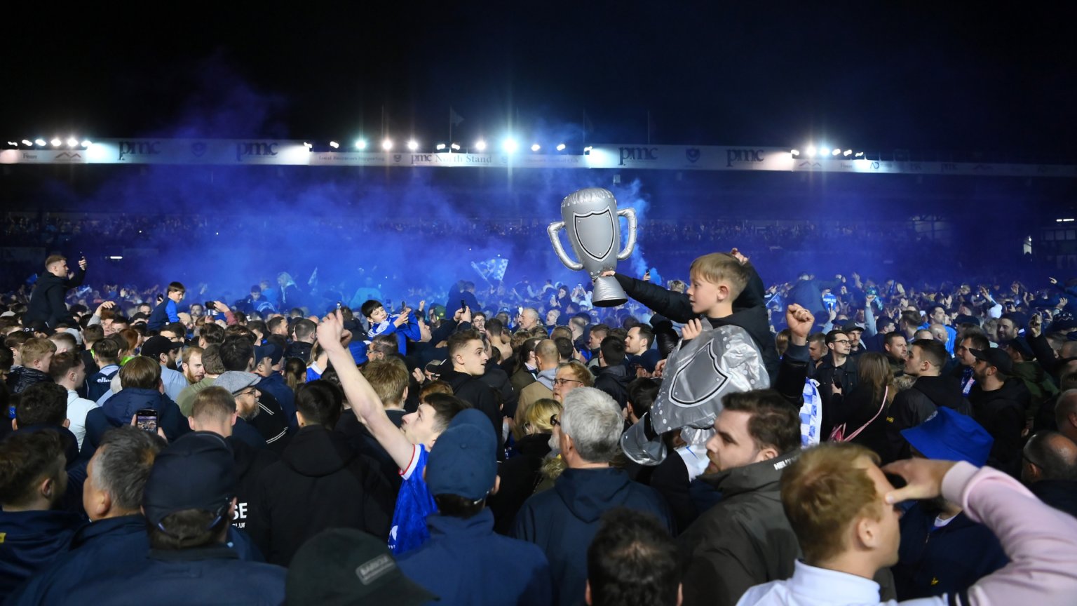 Portsmouth fans celebration