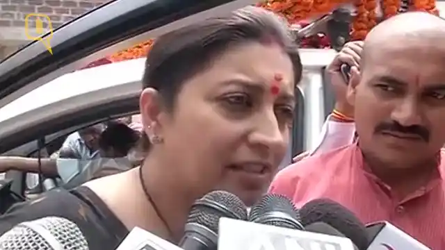 Smriti Irani. (ANI video grab)