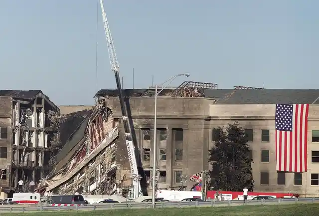 A picture of rescue work at the Pentagon a day after the 9/11 attacks. (Photo: Reuters)