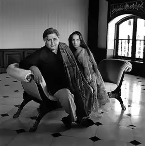 Shashi Kapoor with his daughter Sanjna Kapoor. 