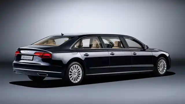 Audi A8L Extended from the back. (Photo Courtesy: Audi)