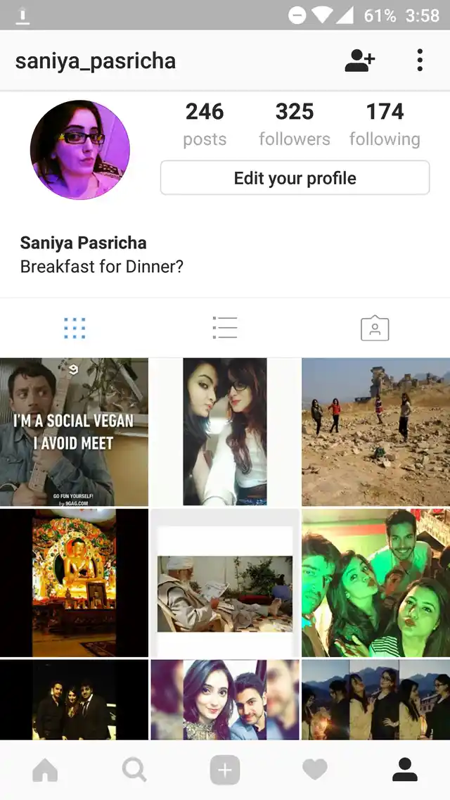 Saniya Pasricha’s Instagram Profile