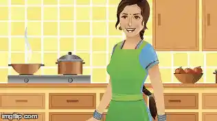 From a domestic goddess to a light-footed Cinderella– how the perfect maid is often portrayed in ads. (Photo: ImgFlip.com)