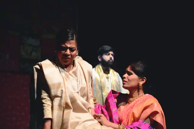 This is Pattanaik’s first fictional work and it explores topics of gender and sexuality through mythology. (Photo Courtesy: Theatreworms Productions)