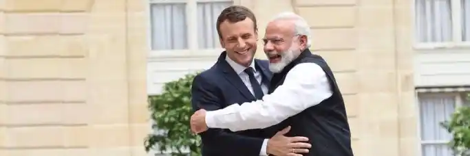 Image result for Macron modi