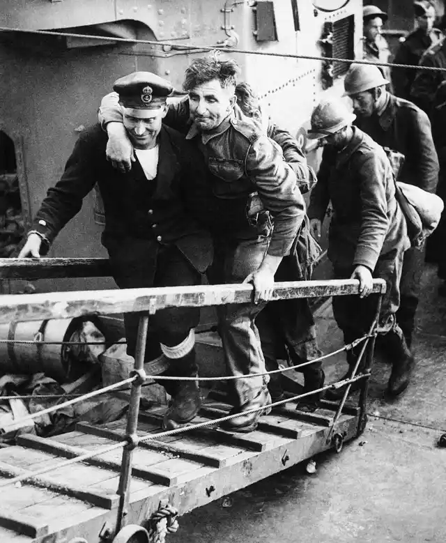 Safe in England on 1 June 1940. 