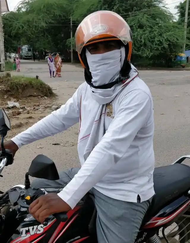 Ajay gets 15-20 riders every day. 