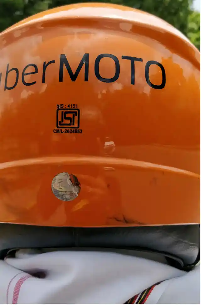 Sitting behind as a pillion on a bike, not my favourite position. 