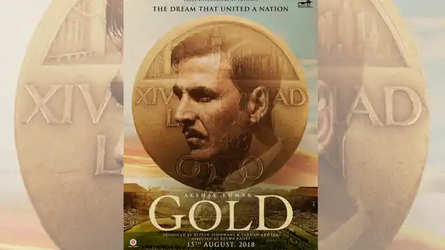 Akshay Kumar in a poster of <i>Gold</i>.