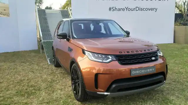 The new 7-seater Discovery comes in petrol and diesel options. 