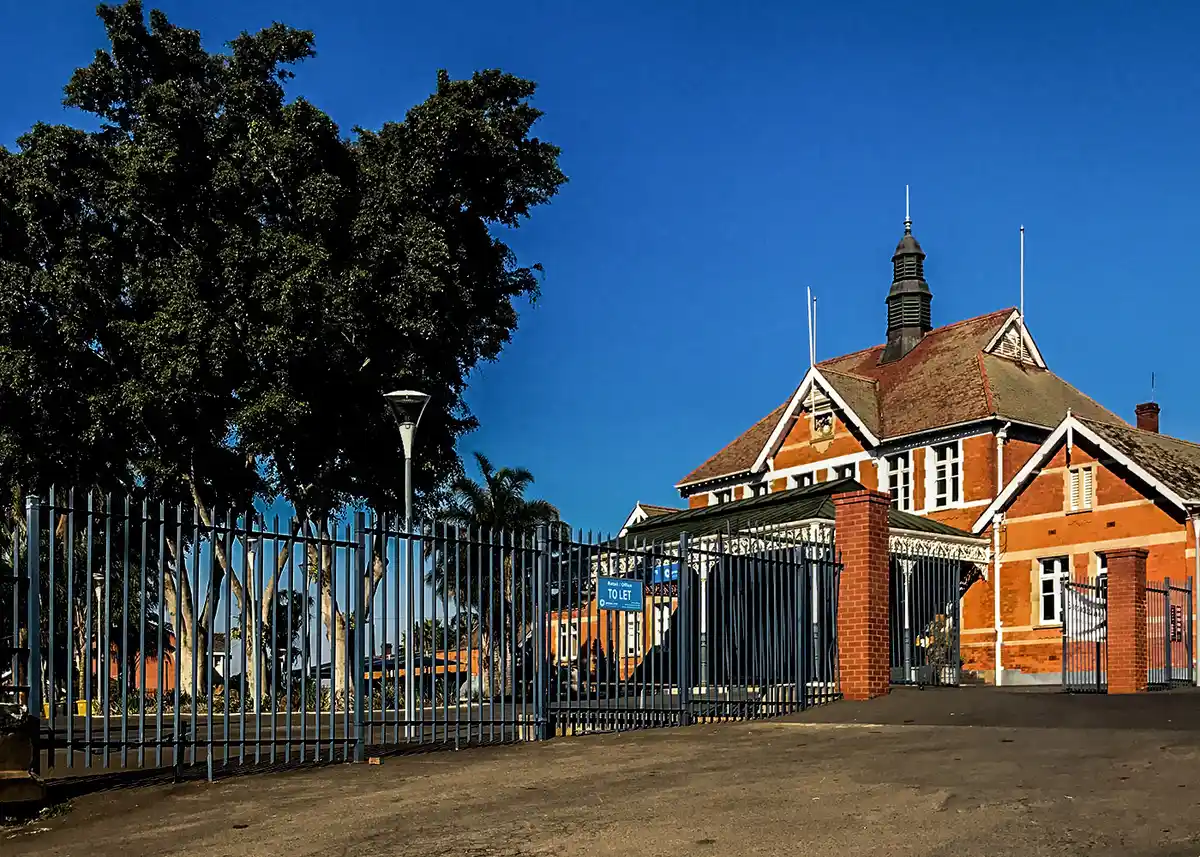 The grand old station at Pietermaritzburg.