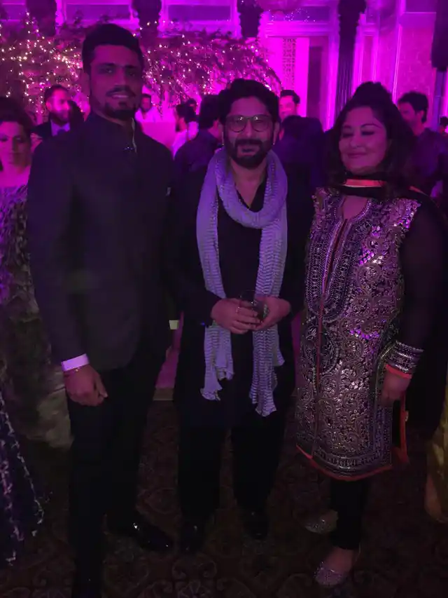 Arshad Warsi at Zaheer-Sagarika wedding reception.